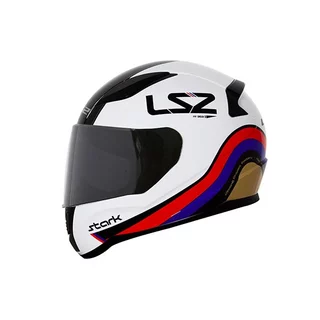Capacete LS2 Rapid FF353 Stark Branco Vermelho Azul Dourado