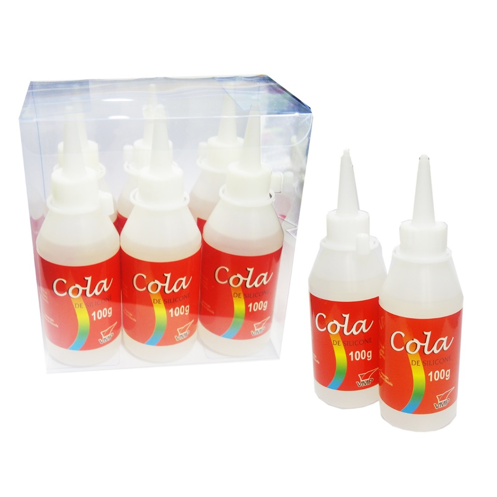 Cola De Silicone Liquida Artesanato Eva E Isopor 100g ( kit com 02 Un ...