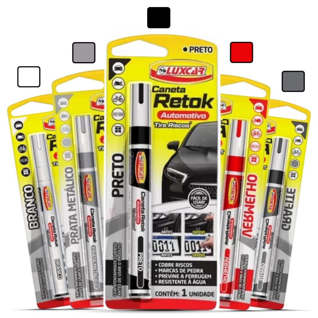 Caneta Retok Tira Riscos Automotivo Luxcar