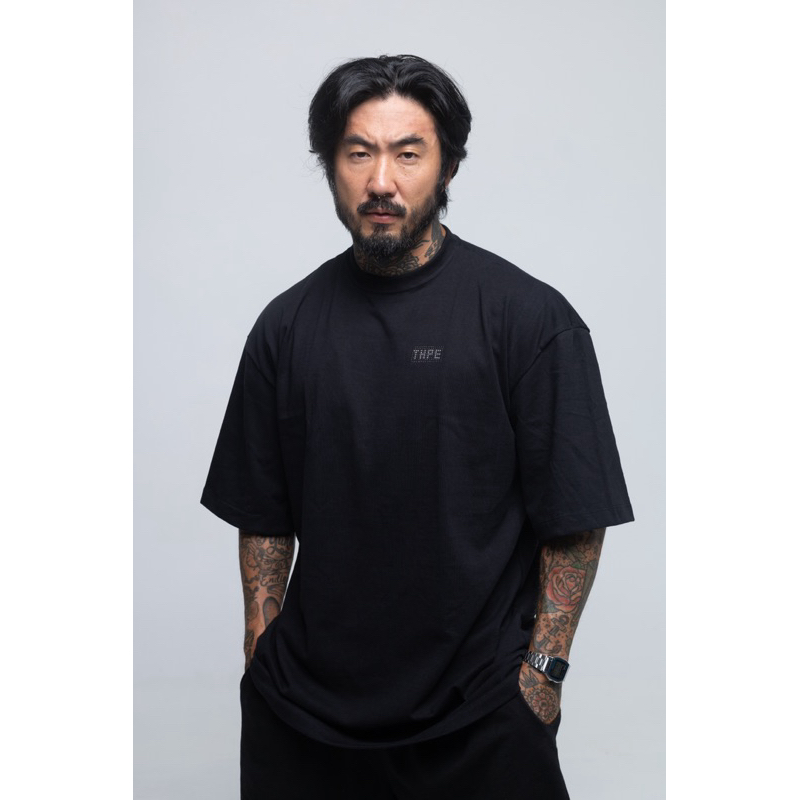 Camiseta Oversized Preto Thpe
