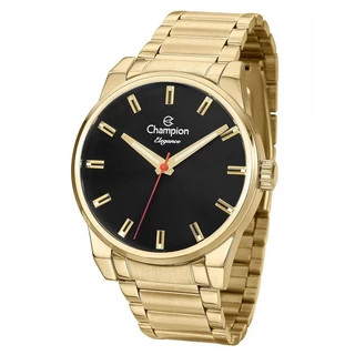 Relógio Champion Masculino Analógico Dourado Original À Prova D