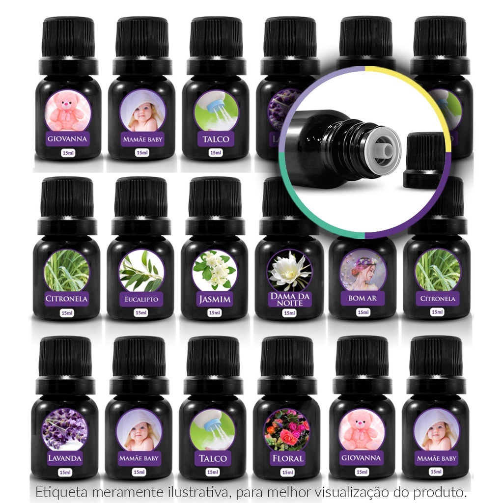 Kit 3, 6 ou 9 Essências Para Aromatizador de Ambientes e Difusor ...