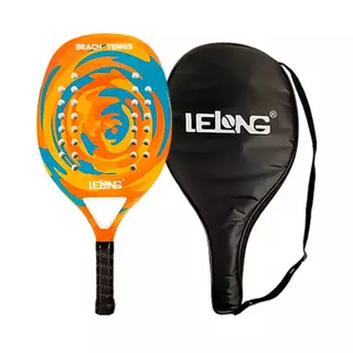 Raquete Beach Tênnis Fibra De Carbono + Bolsa Praia
