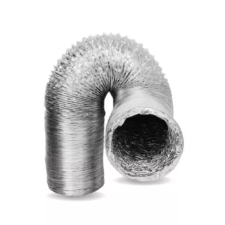 2 Metros Tubo Flexível Aluminizado 4 Pol/100mm Rolo Duto