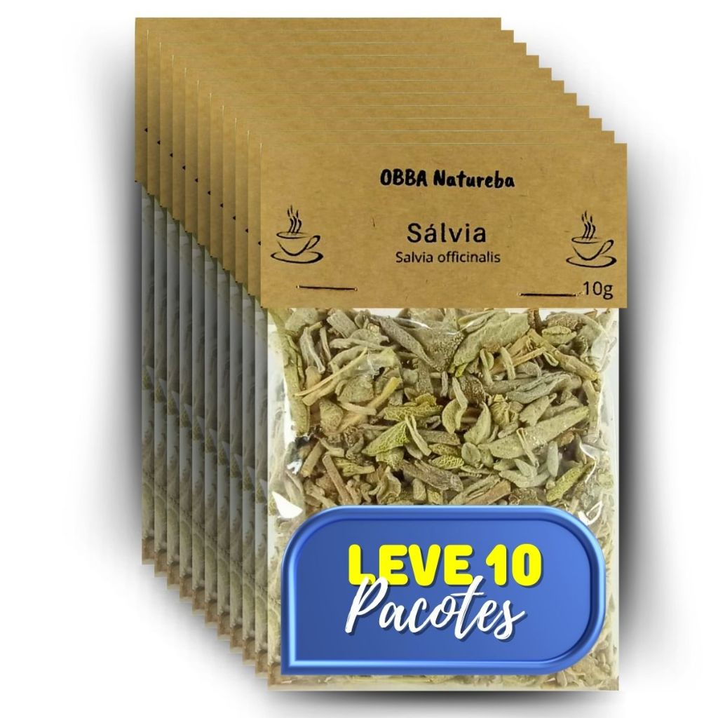 10 Pacotes Chá de Sálvia | Alta Qualidade | 100% Natural para Cha Envio ...