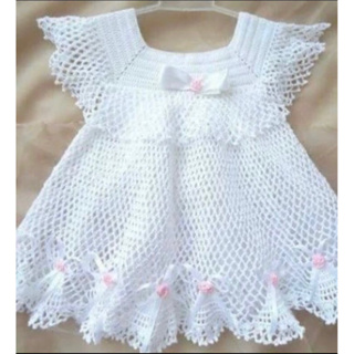 Vestido croche infantil store grafico