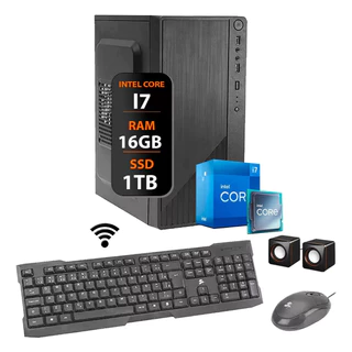 Computador Intel I7 16gb Ssd 1tb 10 Pro Combo Office Som