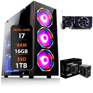 Pc Computador Gamer I7 3°ger 16gb Ssd1tb Placa 4gb