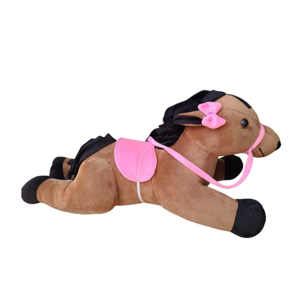 Cavalo de Pelúcia Rosa Pink 70cm Safari Antialérgico Decoração Infantil ...