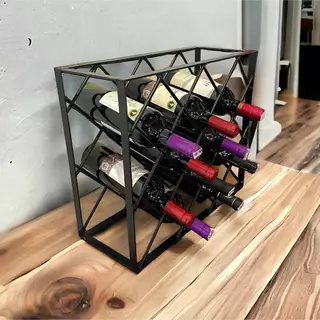 Adega Suporte Para Garrafas Vinho Ferro Estilo Industrial
