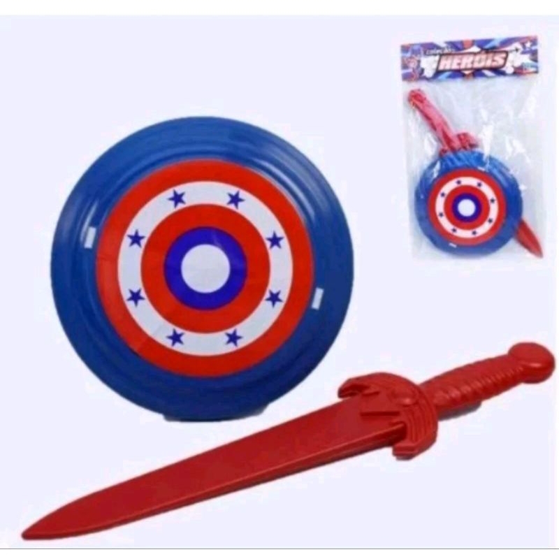 Kit 10 Escudos e Espada Heróis - Brinquedo Infantil | Shopee Brasil