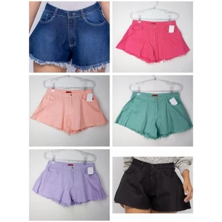 Short Gode Soltinho Plus Size com Elastano Cores Diversas 48 ao 56