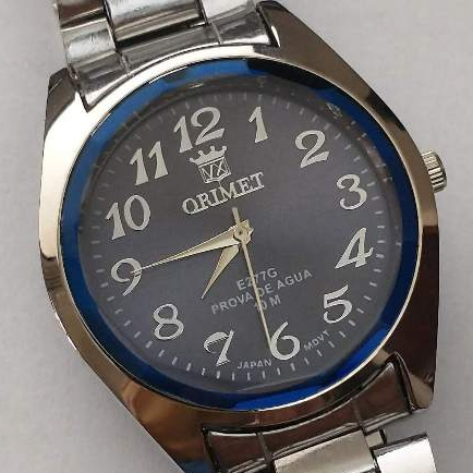 Relógio Orient Antigo Pulseira De Aço Resistente a agua