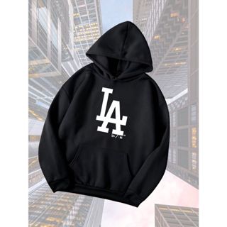 Moletom Com Capuz Canguru Los Angeles Gráfico Baseball Blusa De Frio Unissex Algodão Ocasional