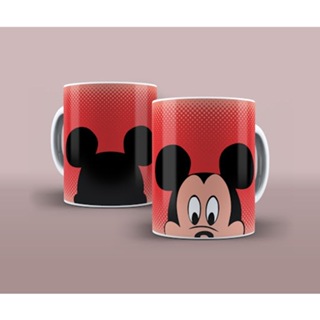Caneca Porcelana Xícara Café Mickey Mouse Infantil Adulto Presente