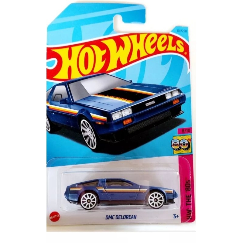 DMC DELOREAN, carrinho 🔵 azul Hot Wheels