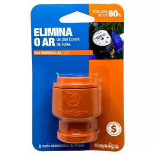 Bloqueador De Ar Hidrômetro PVC 3/4 Poupa Água