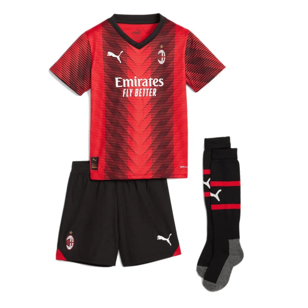Camisa do Milan infantil + Short Sem meia em Promoção envio imediato super promoção
