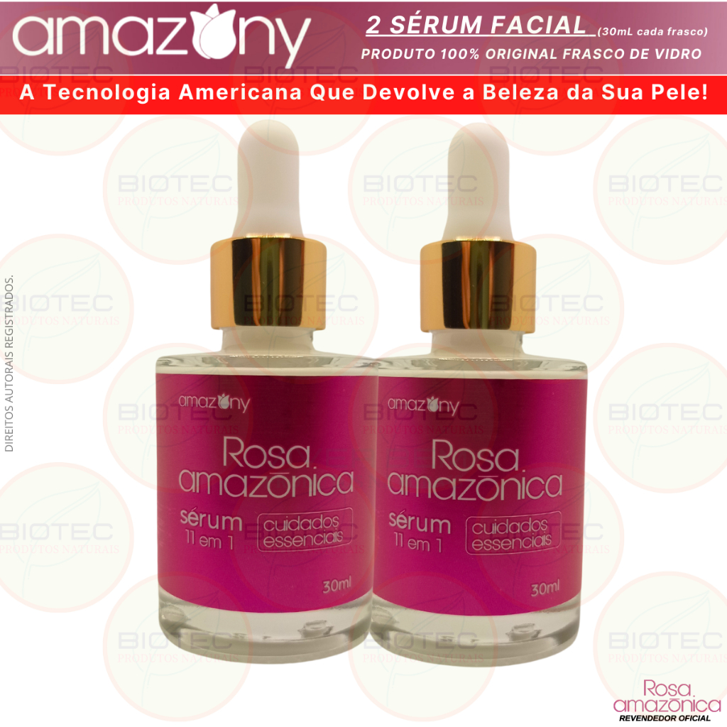 2 Sérum ROSA AMAZÔNICA 11 em 1 Produto 100% Original - AMAZONY | Shopee ...