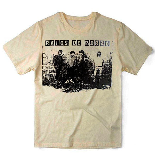 Camiseta Algodao Ratos de Porao Periferia Banda de Punk Rock Unissex