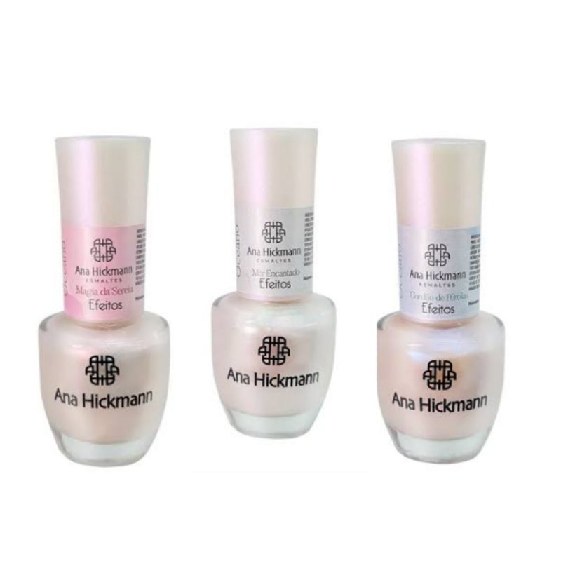 KIT Esmaltes Ana Hickmann Coleção Efeitos Lendas do Oceano - Kit com 3 ...