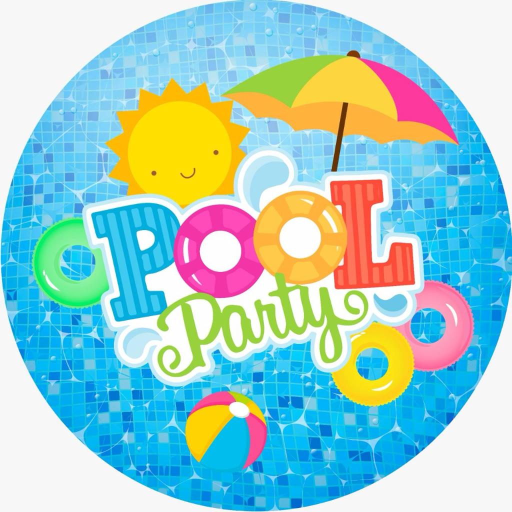 PAINEL REDONDO : TEMA POOL PARTY | Shopee Brasil