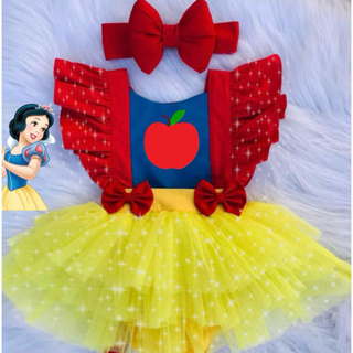 Roupa de branca de neve hot sale para bebe