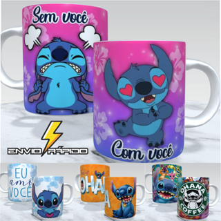 Caneca do Stitch - Caneca de Porcelana do Lilo e Stitch personalizada - Diversos Modelos - Envio Rápido