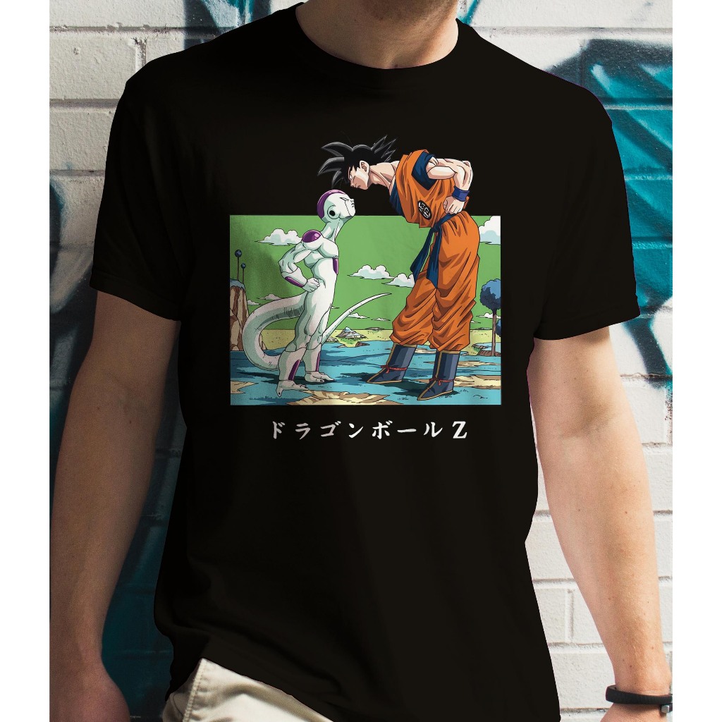 Camiseta Goku e Freeza Dragon Ball Z 100% Algodão Anime Manga Camisa Unissex