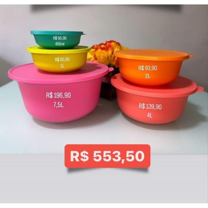 Conjunto Aloha Tupperware | Shopee Brasil