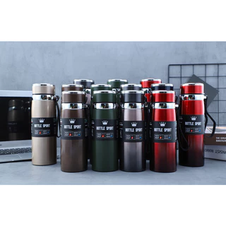 Garrafa Térmica 800 ml, 1000ml Copo Isolamento Duplo Aço Inoxidável A Vácuo Vacuum Super Resistente