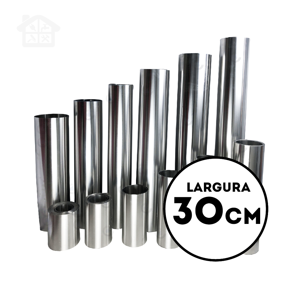 Chapa Folha De Aluminio Largura 30cm (Preço de cada metro) para ...