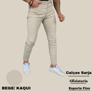 Calça Sarja Masculina Alfaiataria com Elástico Algodão Elastano Confort  SquadrãoX - Squadrão Jeans - Calças Masculina - Magazine Luiza