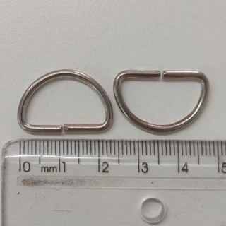 Meia Argola Prata 2cm Metal [Escolha Quantidade]