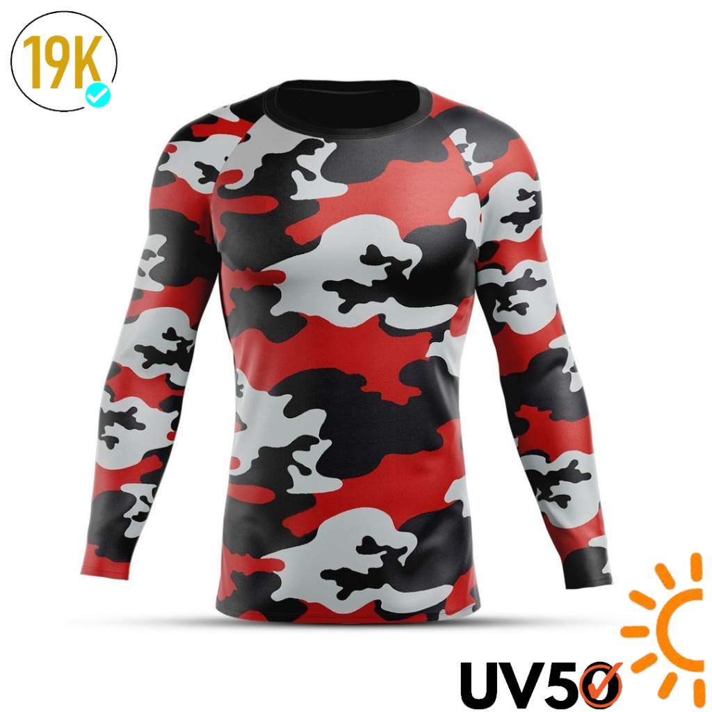 Camiseta Térmica Manga Longa Rash Guard Feminina Masculina Ciclismo Bike Leve Anti Suor Proteção Solar UV +50