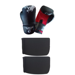 Kit Luvas Muay Thai Boxe Kichcboxing +bandagen