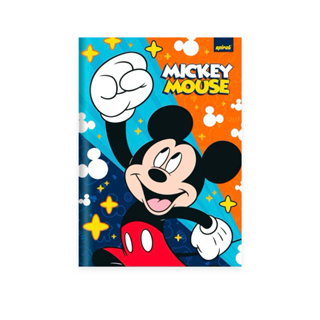 CADERNO UNIVERSITÁRIO CAPA DURA BROCHURA COSTURADO 80 FOLHAS, DISNEY MICKEY CLÁSSICO SPIRAL - PT 1 UN