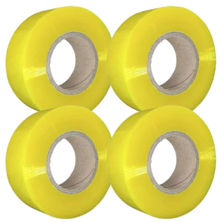 Kit 4 Fita Adesiva Durex Transparente 500m Para Embalar Caixa Excelente Aderência Papelaria