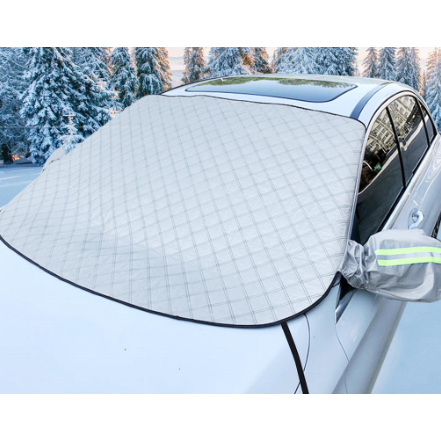 Capa De Pára-Brisas Para Carro Com 9 Ímãs De Luz Segura Reflete A Faixa De Proteção Do Espessa Gel