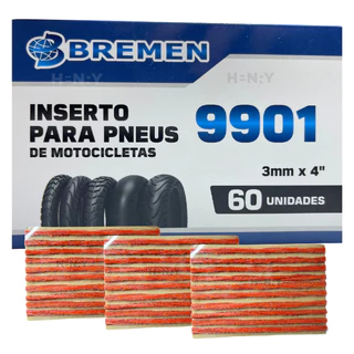 Refil Remendo FINO Para Moto Pneu Sem Câmara Macarrão 60 Unidades Bremen em Oferta na Shopee