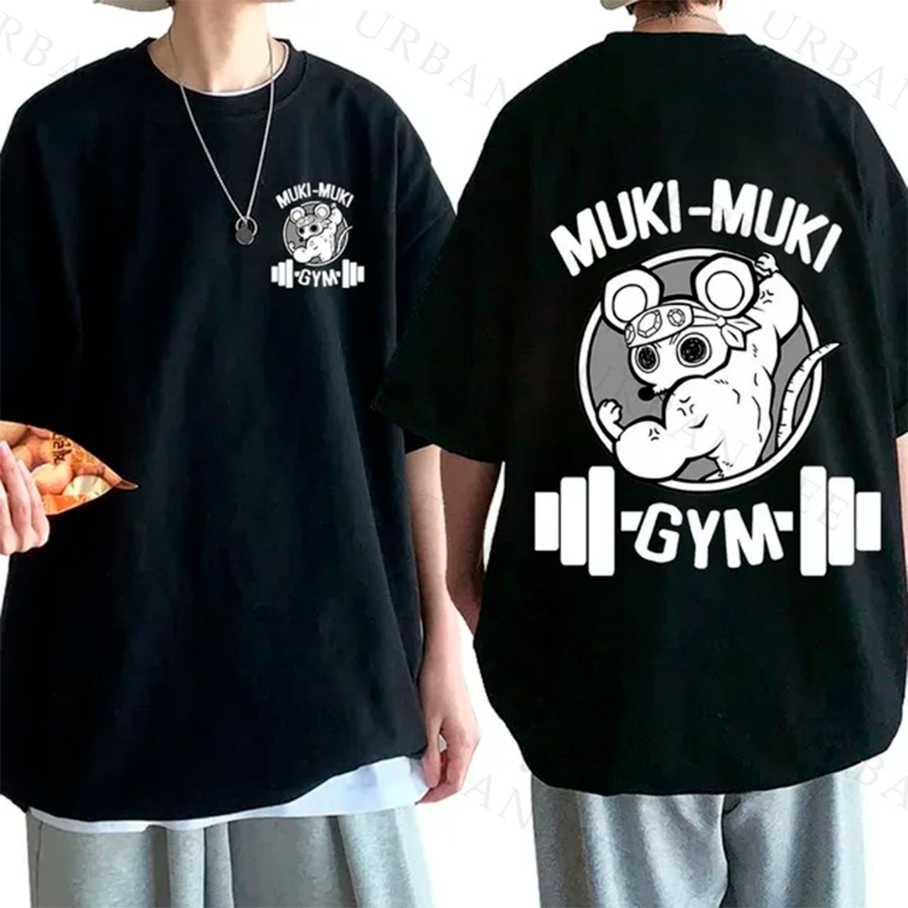 Camiseta Basica Algodao /muki muki Gym Academia Demon Slayer unissex