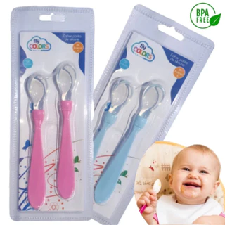 Kit 2 Colheres de Silcone Para Bebê em Oferta na Shopee