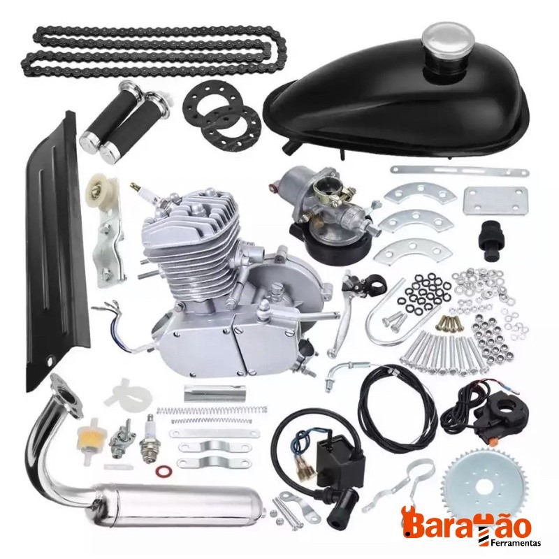 Motor de Bike Bicicleta 80cc Motorizada Completo Nakasaki