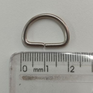 Meia Argola Prata 1.6cm Metal [Escolha Quantidade]