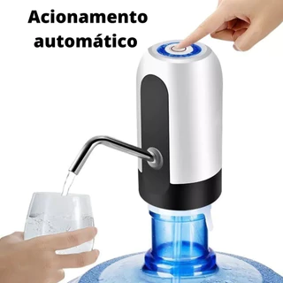Bomba Recarregável Para Galão De Água Automática Garrafão Elétrica Universal Bebedouro Com Carregamento USB Para Galão Garrafão De Água