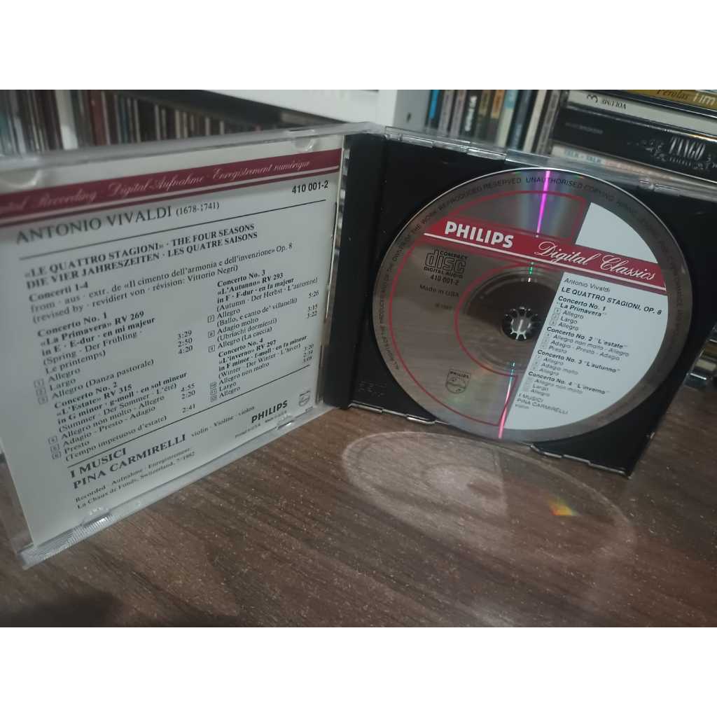 CD Vivaldi, Pina Carmirelli, I Musici – Le Quattro Stagioni