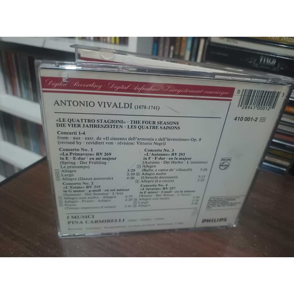 CD Vivaldi, Pina Carmirelli, I Musici – Le Quattro Stagioni