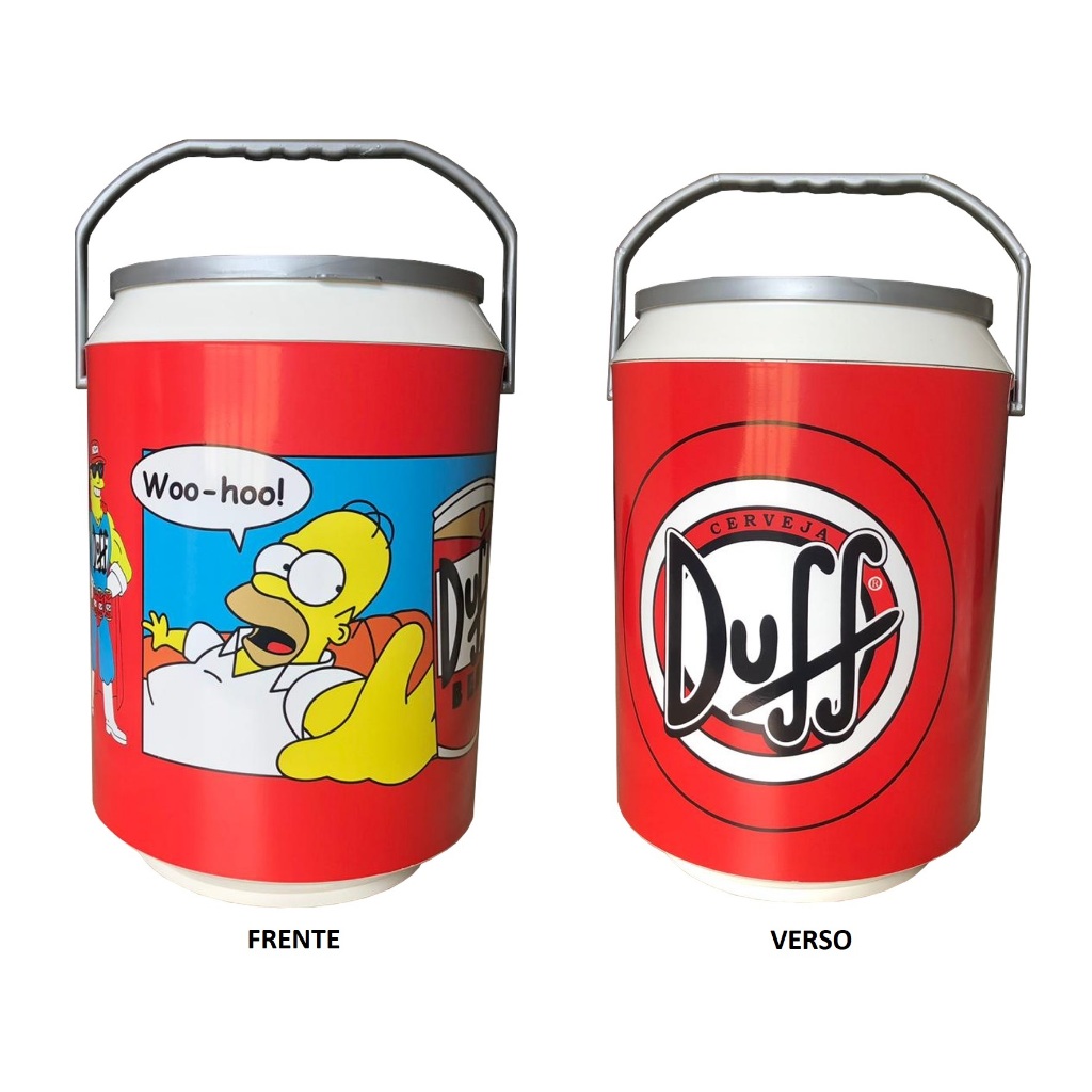 Cooler Térmico para 12 latas ou Bebidas em Geral - Duff Simpsons