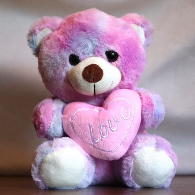 Ursinho de pelúcia rosa coração BR Machine | Shopee Brasil