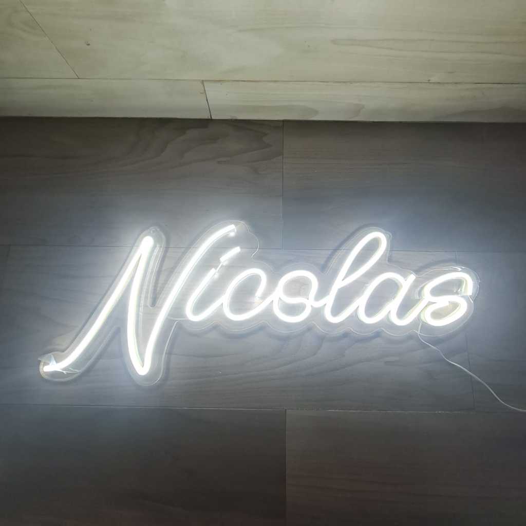 PLACA PAINEL LETREIRO LUMINOSO LED NEON NOMES PERSONALISADO